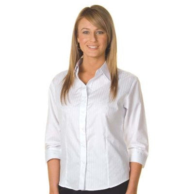 DNC Ladies Tonal Stripe 3/4 Sleeve Shirts (4236)