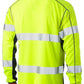 Bisley Taped Two Tone Hi Vis Polyester Mesh Long Sleeve Polo Shirt (BK6219T)