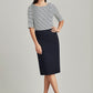 Biz Corporate Womens Comfort Wool Stretch Relaxed Fit Lined Skirt (24011)