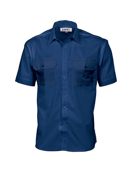 DNC Polyester Cotton S/S Work Shirt (3211)