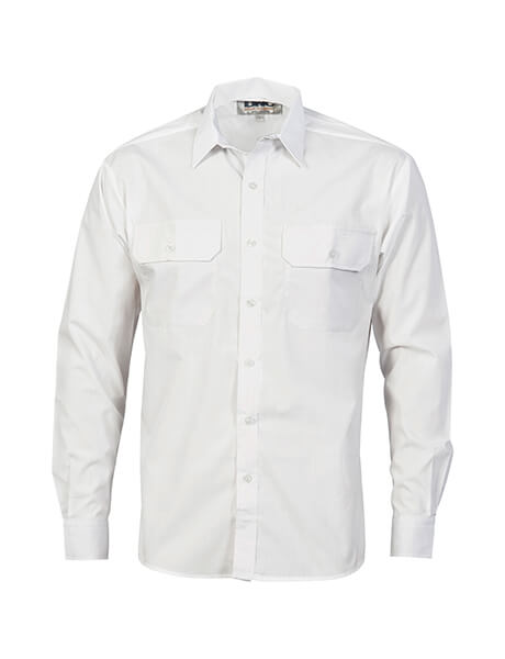 DNC Polyester Cotton L/S Work Shirt (3212)