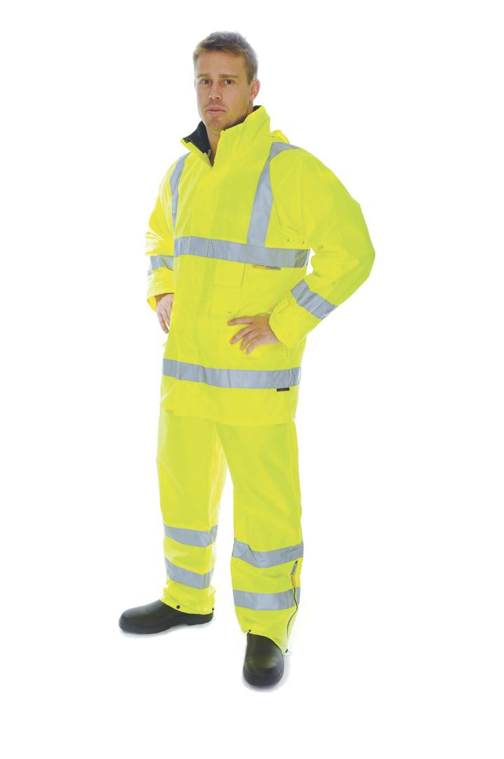 DNC HiVis D/N Breathable Rain Jacket with 3M 8906 R/Tape (3871)