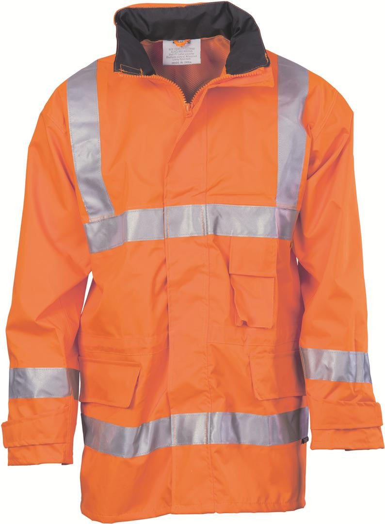 DNC HiVis D/N Breathable Rain Jacket with 3M 8906 R/Tape (3871)