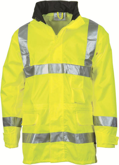 DNC HiVis D/N Breathable Rain Jacket with 3M 8906 R/Tape (3871)