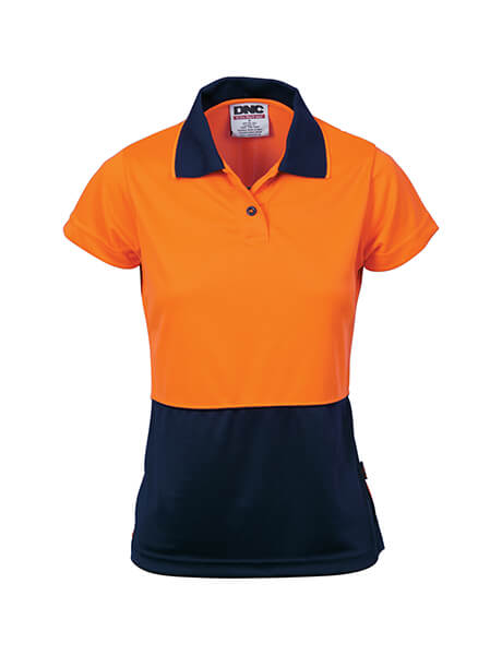 DNC Ladies HiVis Two Tone S/S Polo (3897)