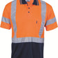 DNC HiVis D/N Cool Breathe Polo Shirt with Cross Back R/Tape - Short Sleeve (3912)