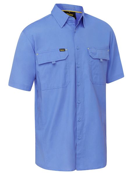 Bisley Mens X Airflow™ Ripstop Work Shirt Short Sleeve-(BS1414)