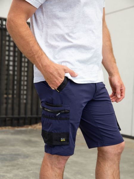 Bisley Flx & Move™ 4-Way Stretch Zip Cargo Short (BSHC1332)