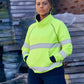 Bisley Womens Taped Hi Vis Fleece Jumper (BKL6818T)