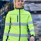 Bisley Womens Taped Two Tone Hi Vis Soft Shell Jacket (BJL6059T)