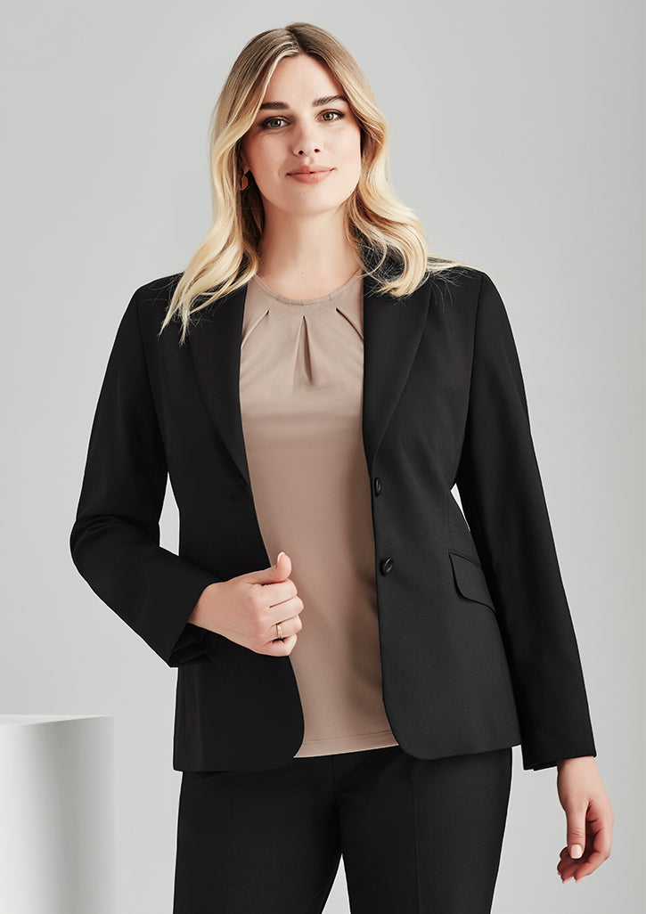 Biz Corporate Comfort Wool Stretch Womens Longline Jacket(64012)