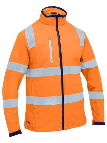 Bisley Taped Hi Vis Soft Shell Jacket (BJ6058T)