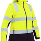 Bisley Women's Taped Two Tone Hi Vis 3-In-1 Soft Shell Jacket (BJL6078T)