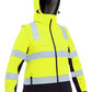 Bisley Women's Taped Two Tone Hi Vis 3-In-1 Soft Shell Jacket (BJL6078T)