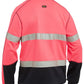 Bisley Men's Taped Hi Vis Zip Front Fleece (BK6611T)