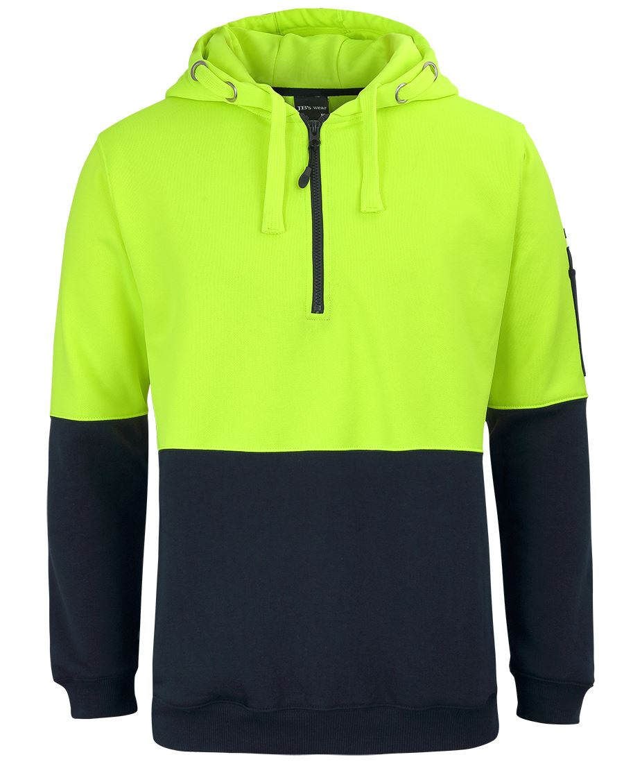 JB's Hi Vis 1/2 Zip Hoodie (6HVHZ)