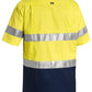 Bisley 3M Taped Two Tone Hi Vis Cool Lightweight Shirt - Short Sleeve-(BS1896)