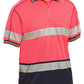 Bisley Taped Two Tone Hi Vis Polyester Mesh Short Sleeve Polo Shirt (BK1219T)