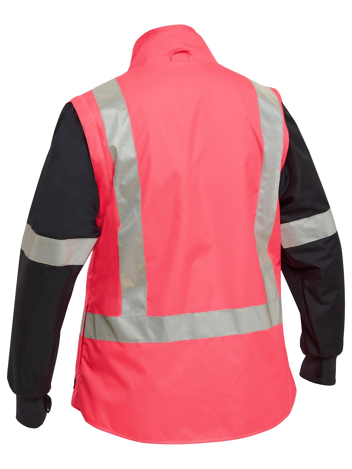 Bisley Women's Taped Hi Vis 5 In 1 Rain Jacket (BKL6975)