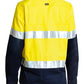 Bisley Women's Taped Hi Vis Cool Lightweight Drill Shirt (BL6696T)