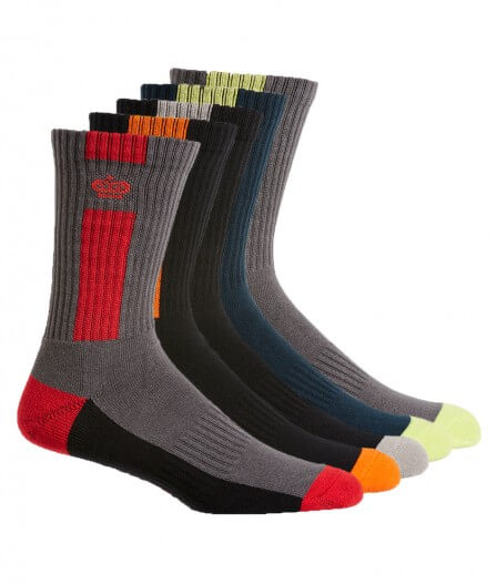 King Gee Men's Crew Cotton Work Sock - 5 Pack (K09035)