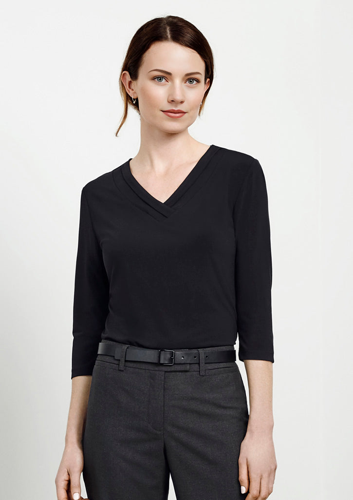 Biz Collection Womens Lana 3/4 Sleeve Top-(K819LT)