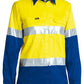 Bisley Women's Taped Hi Vis Cool Lightweight Drill Shirt (BL6696T)