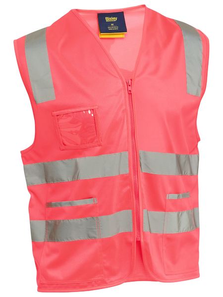 Bisley Taped Hi Vis Safety Zip Vest( BV0341T)