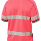 Bisley Taped Two Tone Hi Vis Polyester Mesh Short Sleeve Polo Shirt (BK1219T)