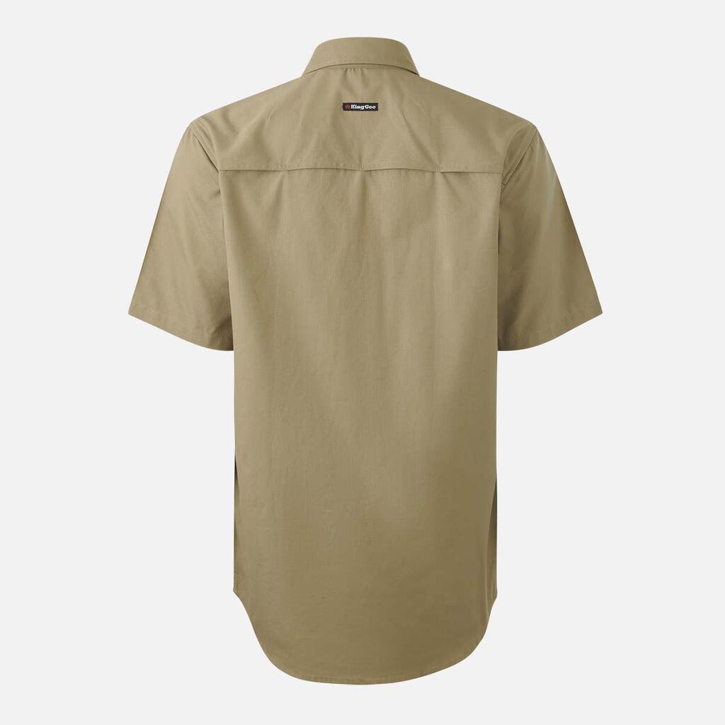 King Gee Workcool Vented Closed Front Shirt Short Sleeve (K14032)