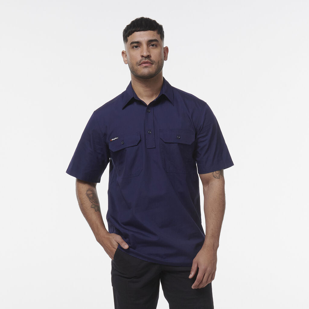 King Gee Workcool Vented Closed Front Shirt Short Sleeve (K14032)