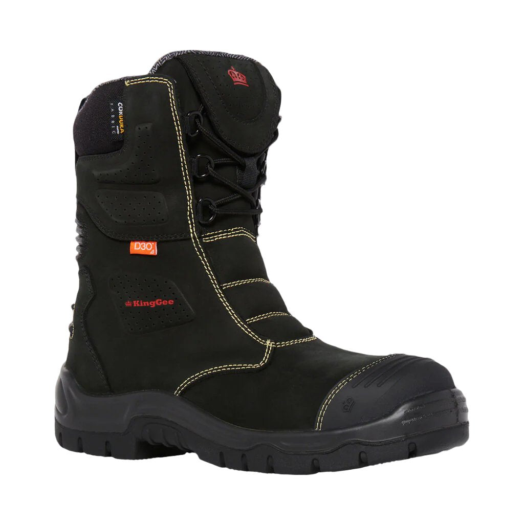 King Gee Bennu Rigger Steel Toe Safety Work Boots With Scuff Cap (K27174)