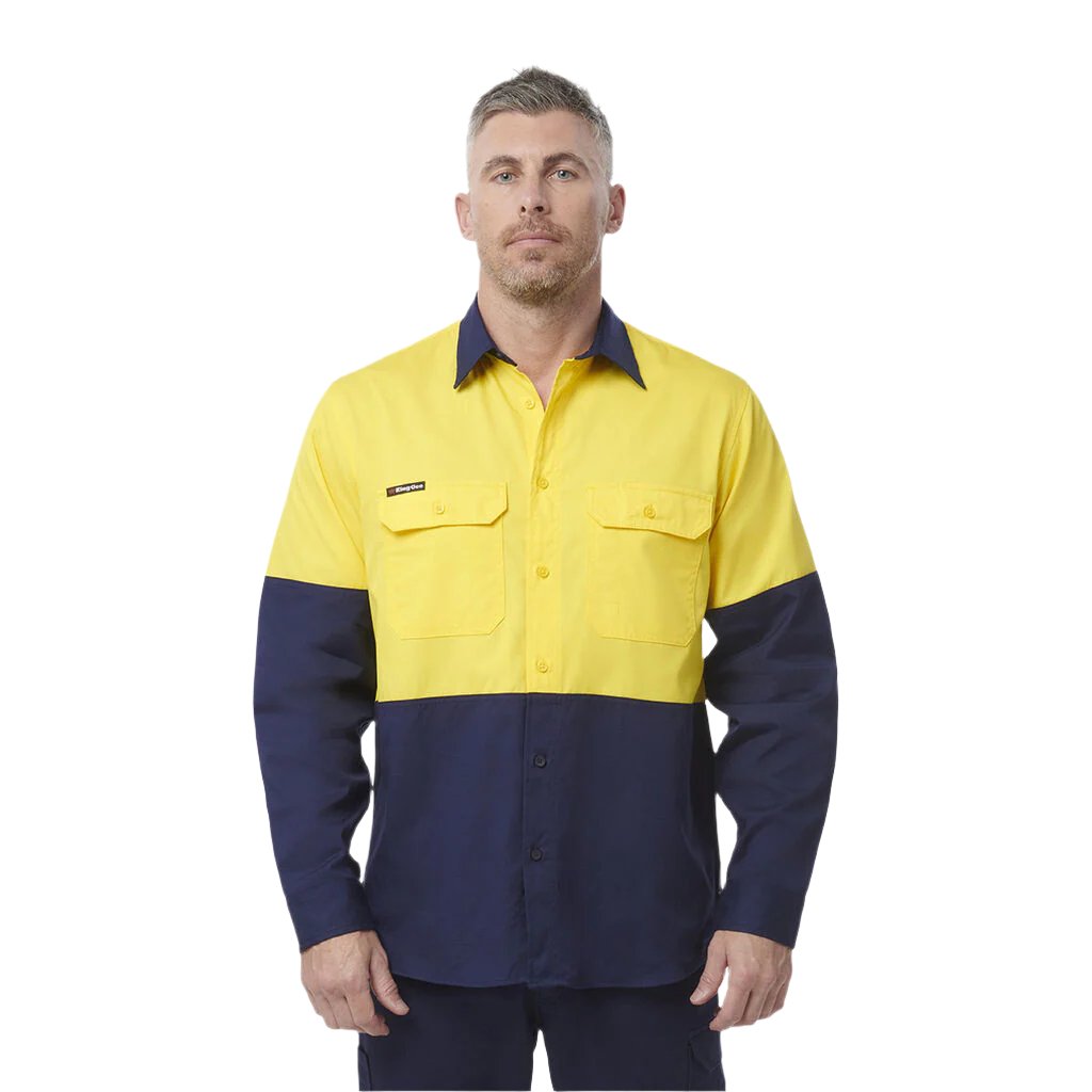 King Gee Workcool Vented Spliced Shirt L/S (K54912)