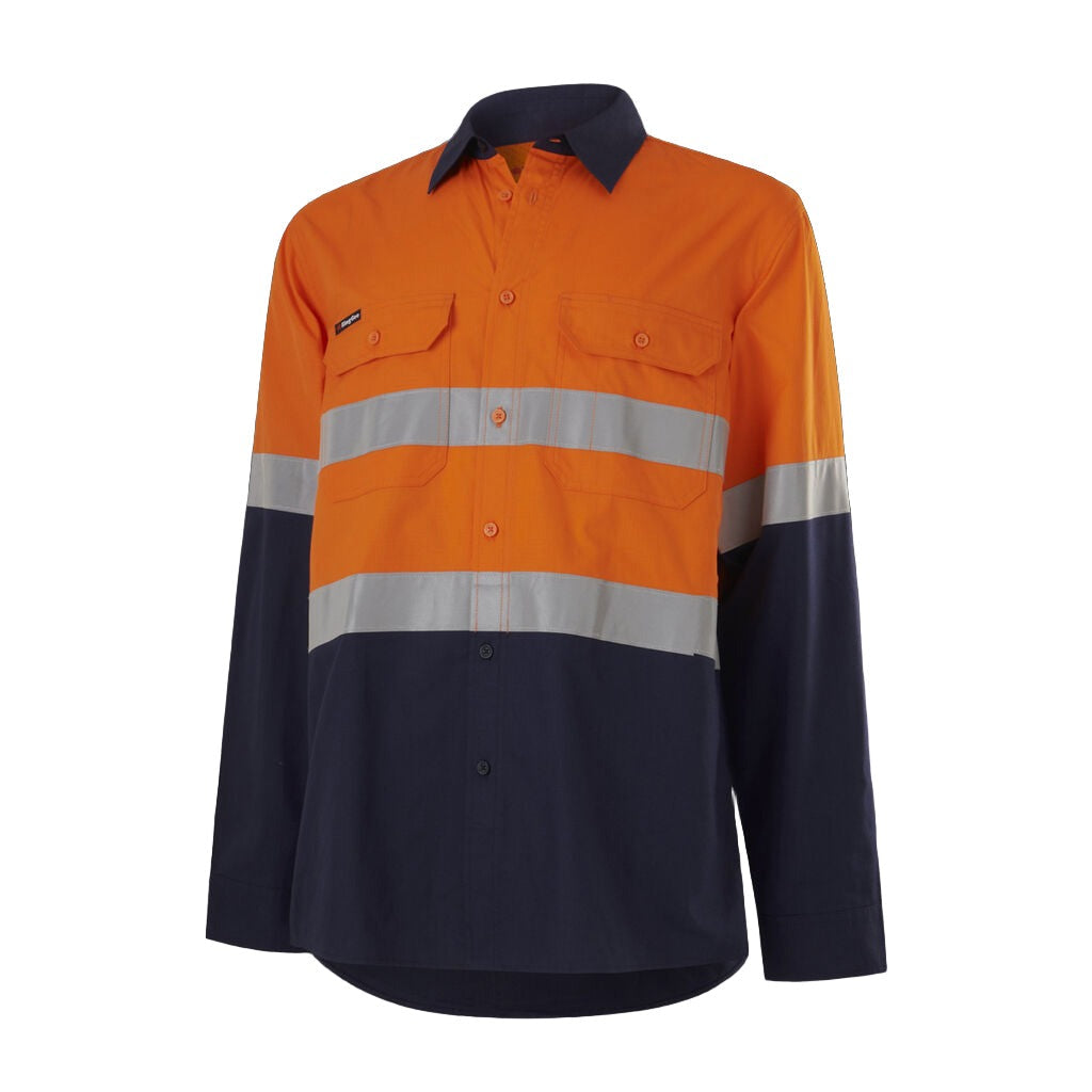 King Gee Workcool Vented Spliced Shirt Taped L/S (K54913)