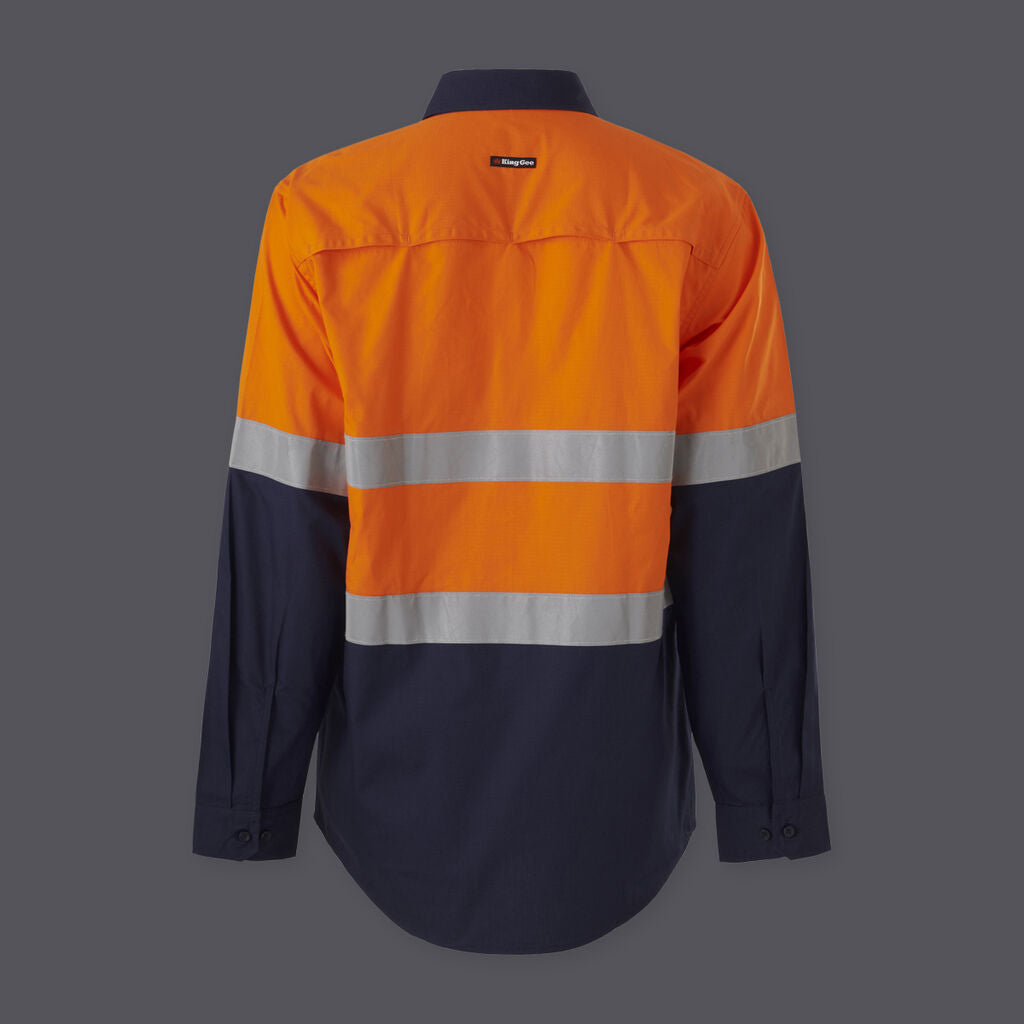 King Gee Workcool Vented Spliced Shirt Taped L/S (K54913)