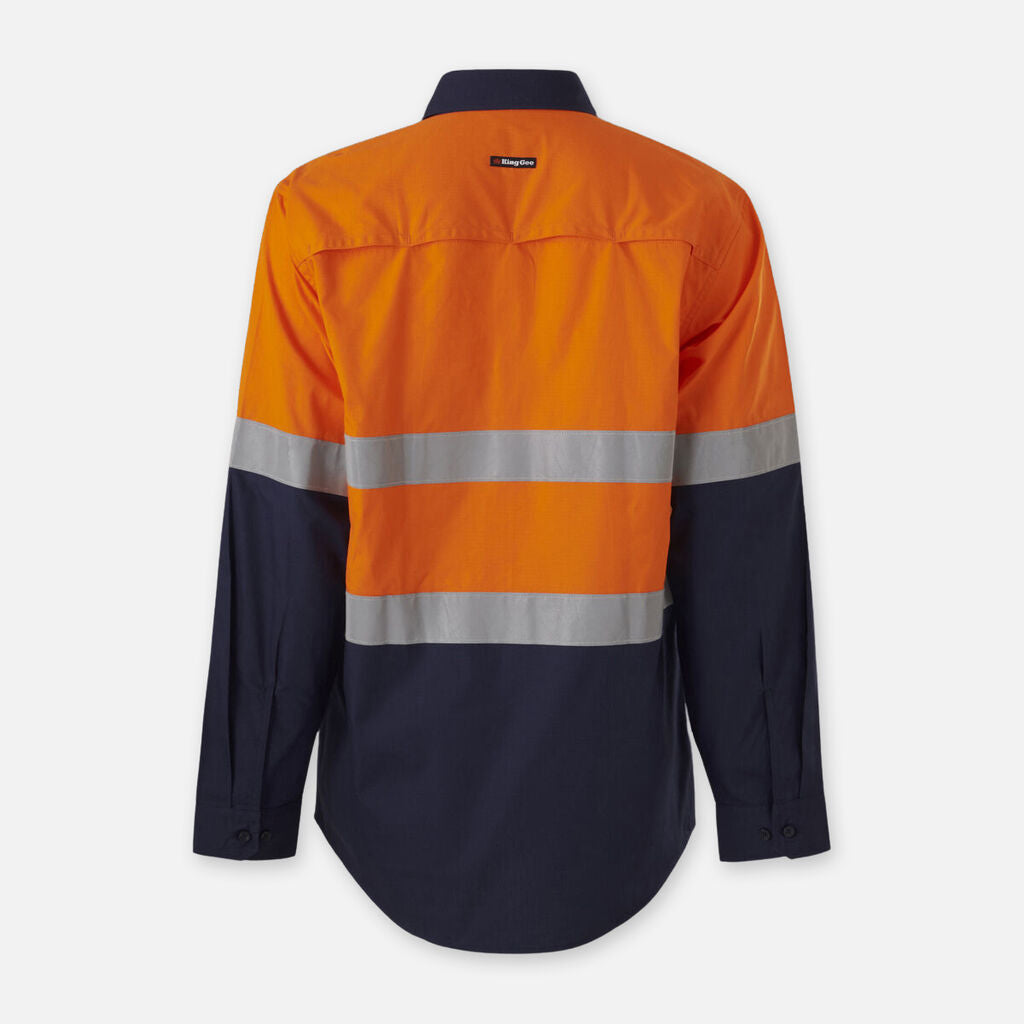 King Gee Workcool Vented Spliced Shirt Taped Long Sleeve (K54913)