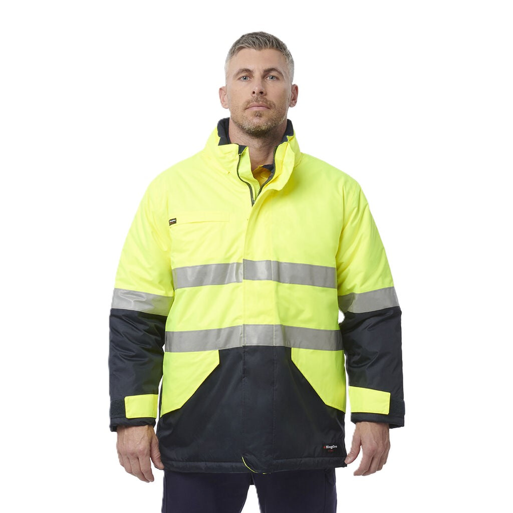 King Gee Hi-Vis Reflective Waterproof Insulated Jacket (K55010)