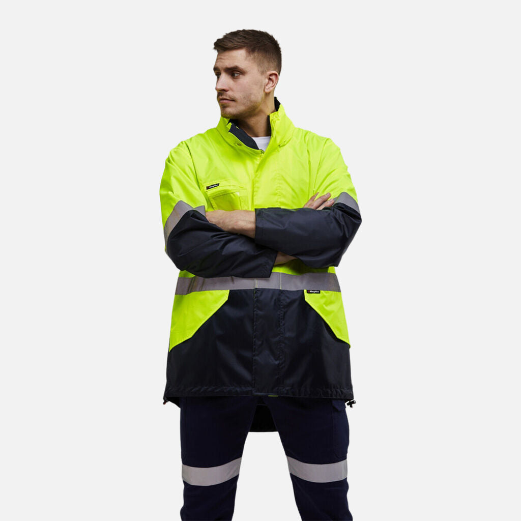 King Gee Originals Waterproof Hi-Vis Reflective Lightweight Jacket (K55200)