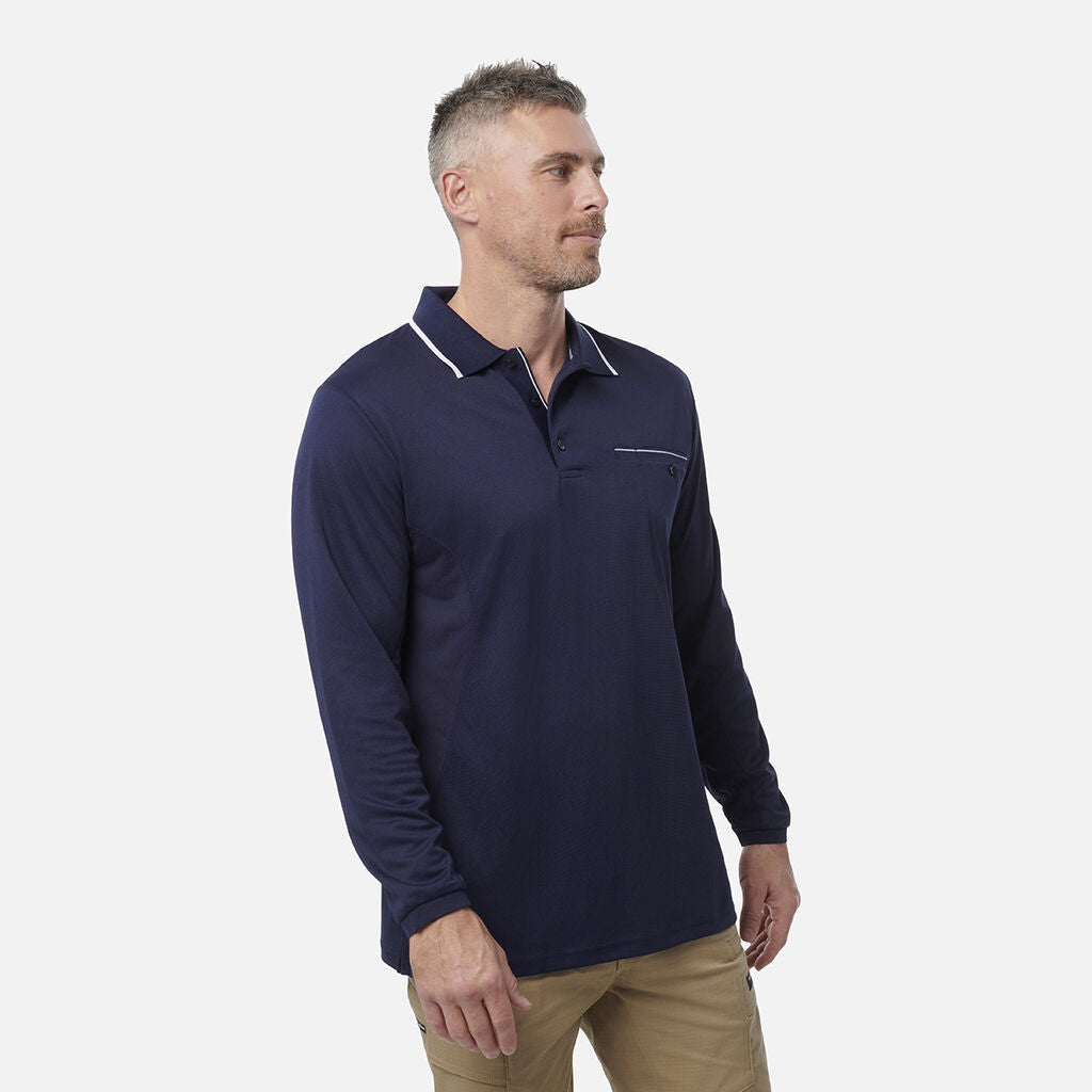 King Gee Workcool Long Sleeve Polo Shirt (K69790)