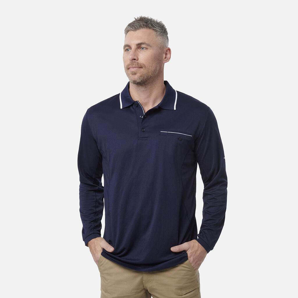 King Gee Workcool Long Sleeve Polo Shirt (K69790)