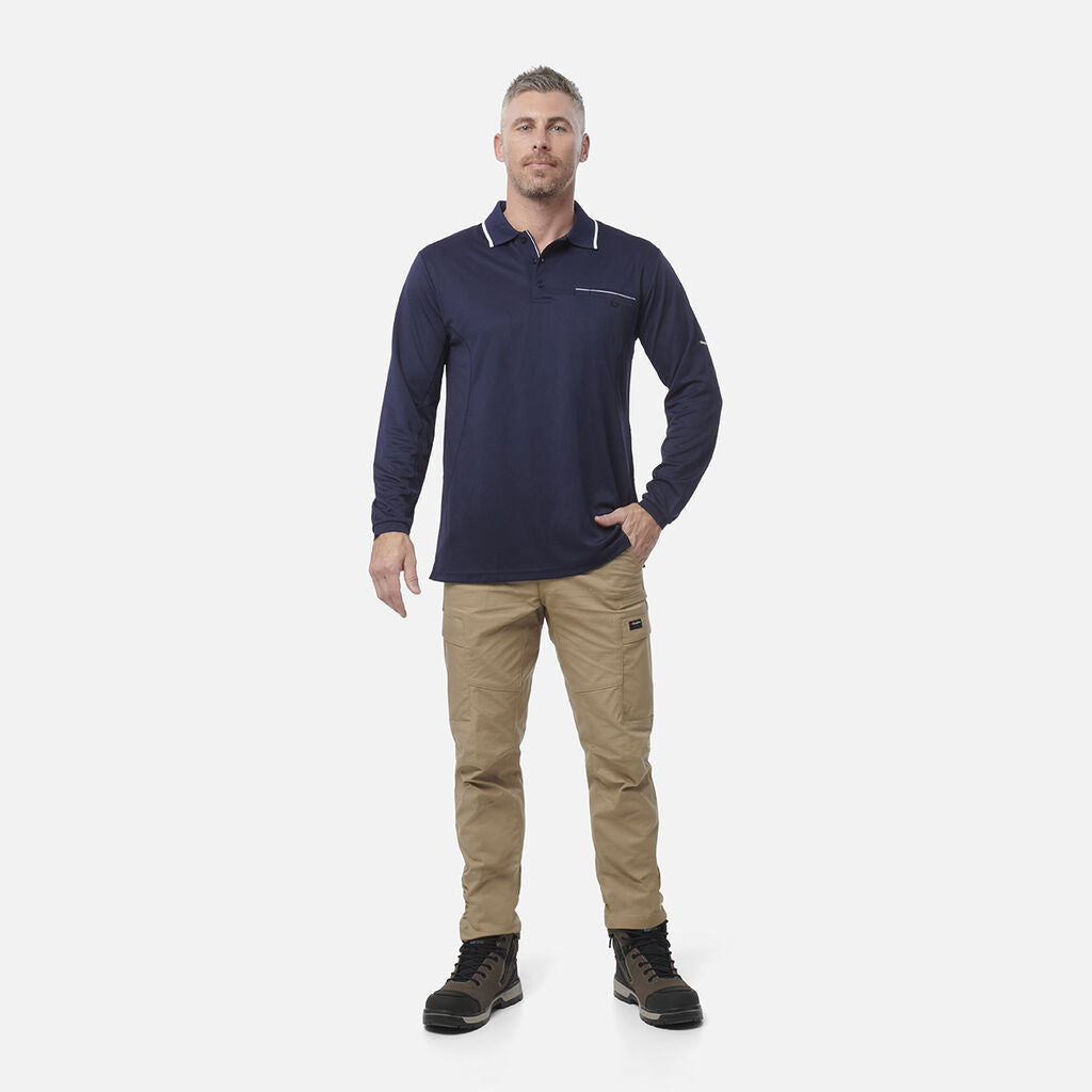 King Gee Workcool Long Sleeve Polo Shirt (K69790)