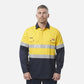 King Gee ShieldTec FR Hi Vis 2 Tone Closed Front Taped Shirt (Y04550)