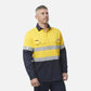 King Gee ShieldTec FR Hi Vis 2 Tone Closed Front Taped Shirt (Y04550)