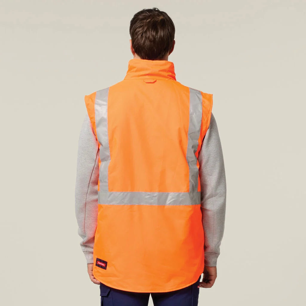 Hard Yakka Hi-Vis 4-In-1 Taped Wet Weather Jacket (Y06057)