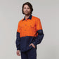 Hard Yakka Core Hi-Vis Long Sleeve 2 Tone Vented Cotton Shirt (Y07950)