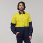 Hard Yakka Core Hi-Vis Long Sleeve 2 Tone Vented Cotton Shirt (Y07950)