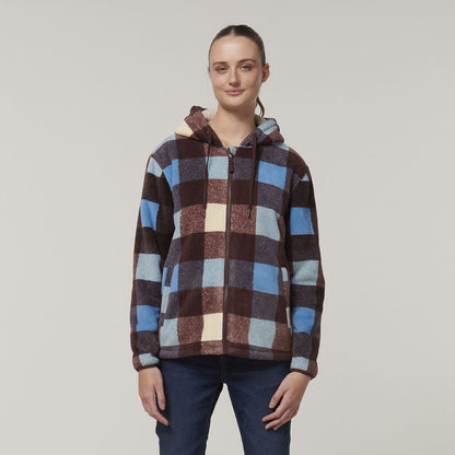 Hard Yakka Womens Check Zoodie - (Y08522)