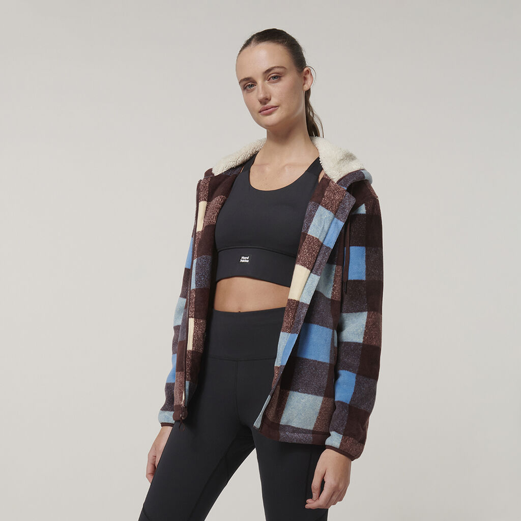 Hard Yakka Womens Check Zoodie (Y08522)