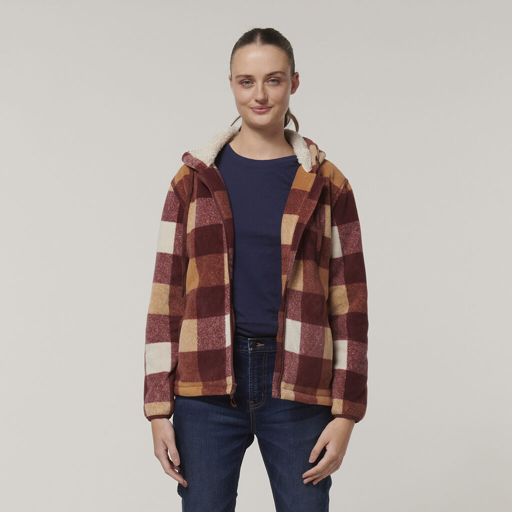 Hard Yakka Womens Check Zoodie (Y08522)