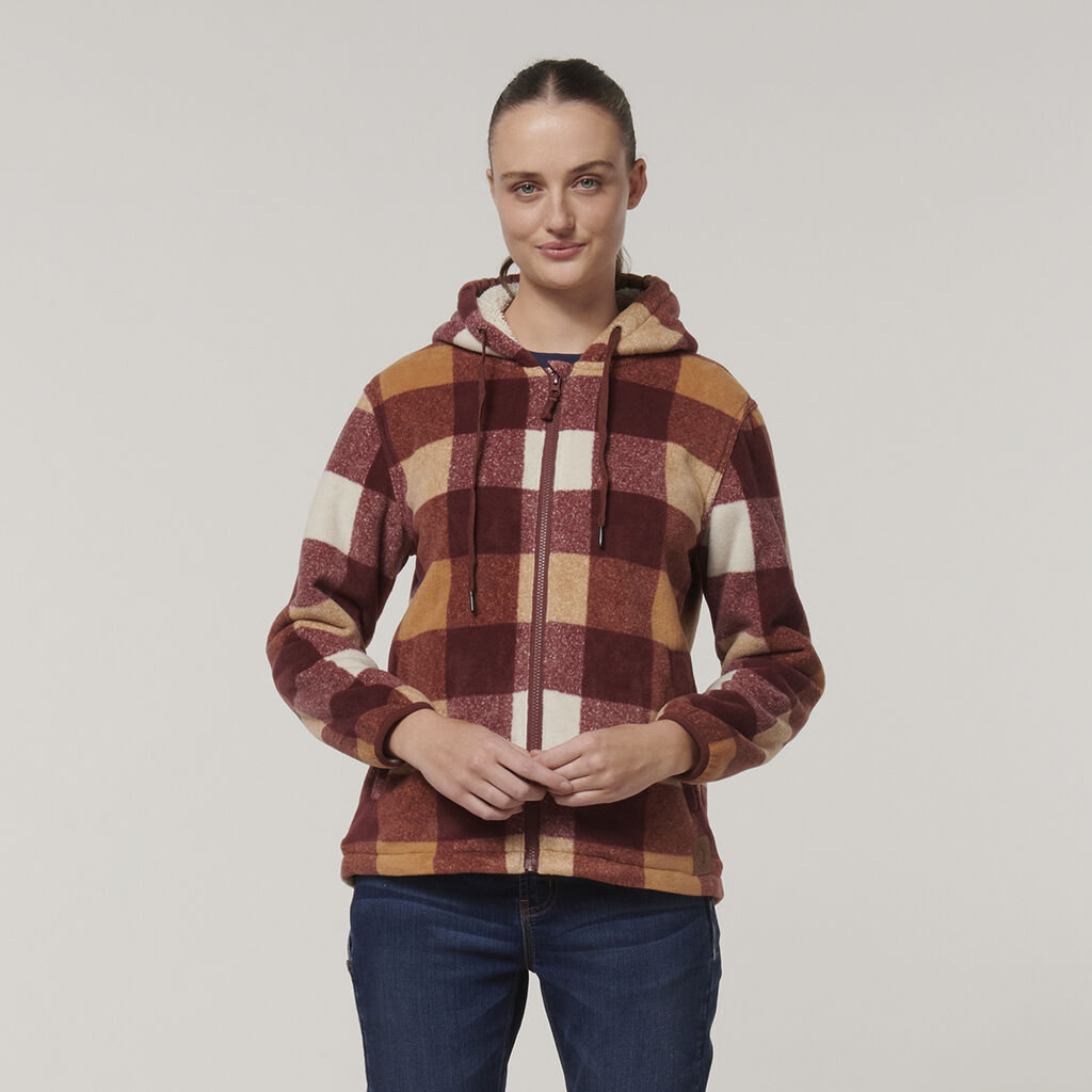 Hard Yakka Womens Check Zoodie (Y08522)